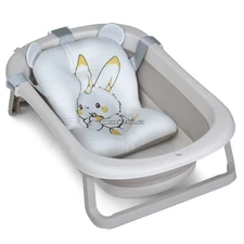 Детская ванночка ME 1151 PLUS Cool Gray с термометром, серая